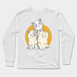 cat family Long Sleeve T-Shirt